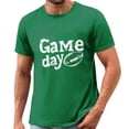 thumbnail image 1 of Gamivast Running Shirts for Men Game Day Distressed Football Graphic Crew Neck Short Sleeve T Shirts Gym Shirts Soft Breathable Material Workout Outfits, 1 of 5