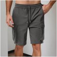 thumbnail image 1 of Gamivast or Cargo Shorts for Men Elastic Waist Drawstring Stretch Short Lightweight Summer Beach Shorts with Pockets Gray XL Refunds on My Account from an Online Order, 1 of 7