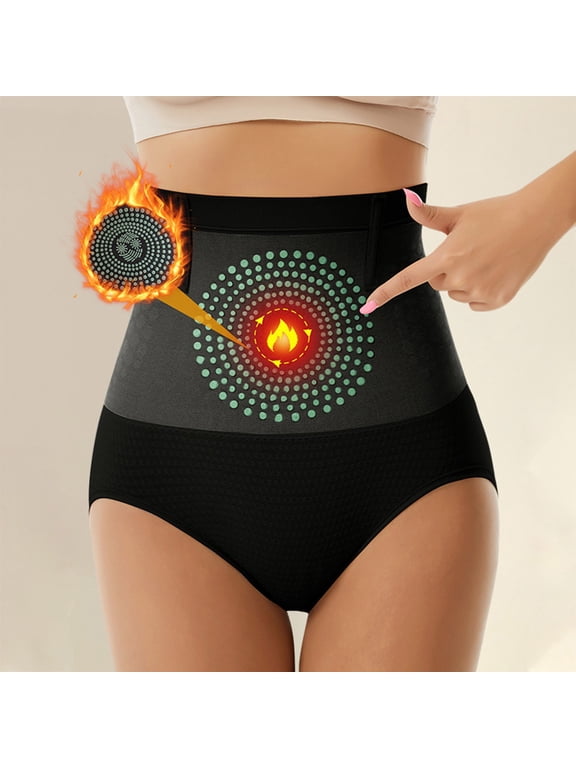 Shapewear Panties for Women Tummy Control High Waisted Pull-on Compression Brief Smoothing Waist Trainer Seamless Body Shaper Daily Wear Black L