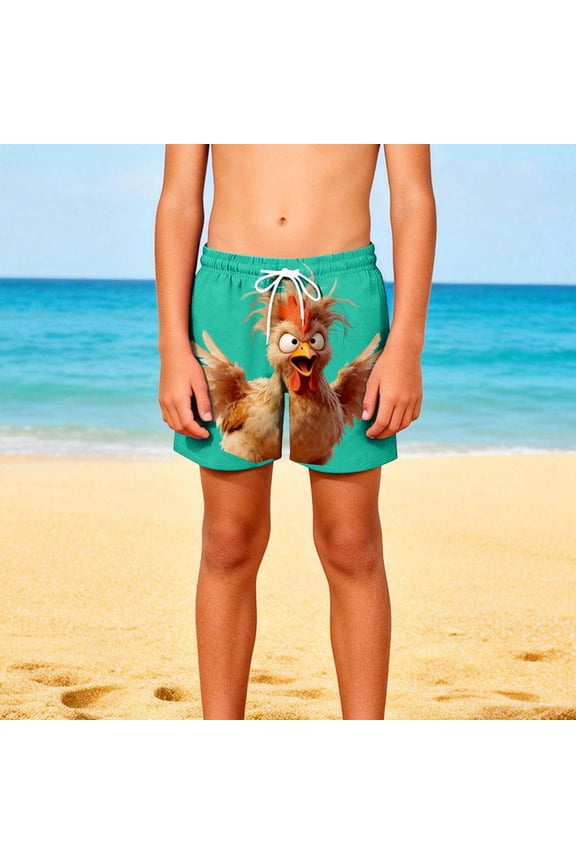 Shorts for Men Drawstring Elastic Waist Funny Graphic Beach Shorts with Pockets Loose Fit Casual Summer Swim Trunks Novelty Print Vacation Wear