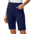 thumbnail image 1 of Gamivast Shorts for Women Stretchy Straight Leg Golf Bermuda Shorts Loose Fit High Waisted Pull on Smooth Waistband Shorts Casual Travel Summer Shorts, 1 of 7