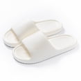 thumbnail image 1 of Gamivast Slide Sandals for Women and Men Soft Eva Slides Open Toe Shower Slides Lightweight Thick-Soled Slides for Indoor Bathroom Poolside Spa Home Footwear White 36, 1 of 5