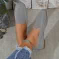 thumbnail image 1 of Gamivast Slip on Shoes Women Breathable Knit Slip on Shoes Round Toe Loafer Shoes Office Work Travel Walking Home Daily Casual Nursing Footwear Gray 42, 1 of 7