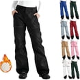 thumbnail image 1 of Gamivast Snow Pants for Women Water Resistant Winter Fleece Lined Ski Pants with Pockets Color Block Straight Leg Warm Snowboard Pant Outdoor Hiking Outfits, 1 of 7