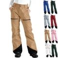 thumbnail image 1 of Gamivast Snow Pants Women Waterproof Color Block Straight Leg Ski Pant with Pocktes Lightweight Winter Warm Snowboard Hiking Pants for Outdoor, 1 of 8