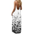 thumbnail image 1 of Gamivast Summer Dresses for Women Spaghetti Strap Long Dress Loose Fit Maxi Dress Abstract Geometric Print High Waist Casual Beach Cruise Wear, 1 of 8
