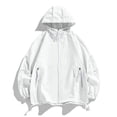 thumbnail image 1 of Gamivast Sun Hoodie Mens Zip up Textured Lightweight Hoodie Waffle-Knit Summer Hoodies Loose Drawstring Breathable Outdoor Hiking Travel Windproof Coat, 1 of 6