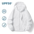 thumbnail image 1 of Gamivast Sun Hoodie Mens Zip up Solid Windbreaker Jackets Lightweight Summer Hoodies Breathable Outdoor Hiking Fishing Travel Casual Daily Outfits, 1 of 8