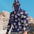 thumbnail image 1 of Gamivast Sun Shirts for Men American Flag Print Face Mask Hooded Rash Guard Quick Dry Uv Protection Workout Hoodie Long Sleeve Outdoor Fishing Hiking, 1 of 5