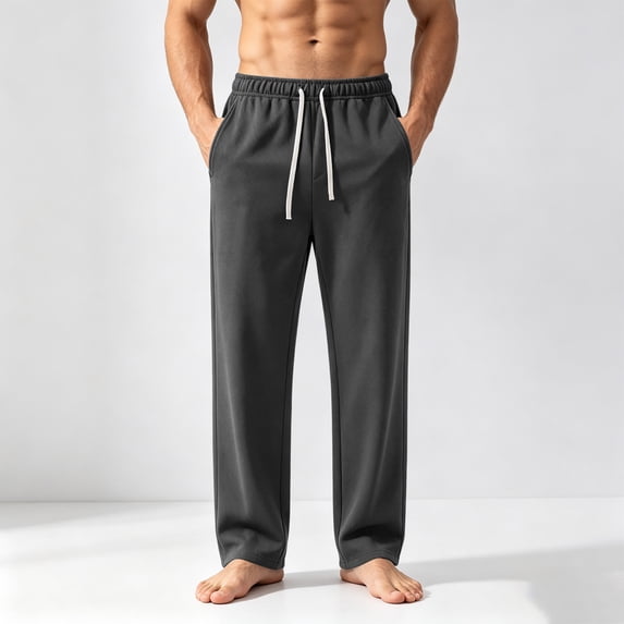Gamivast Sweatpants for Men-Straight Leg Athletic Joggers Elastic Waist Drawstring Track Pants with Pockets