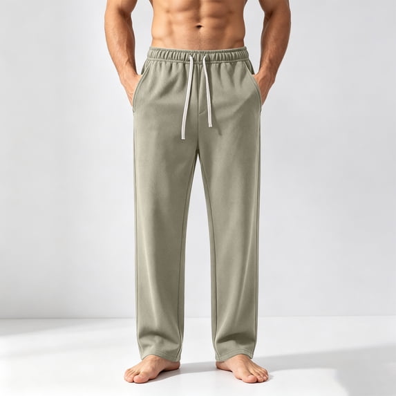 Gamivast Sweatpants for Men-Straight Leg Athletic Joggers Elastic Waist Drawstring Track Pants with Pockets