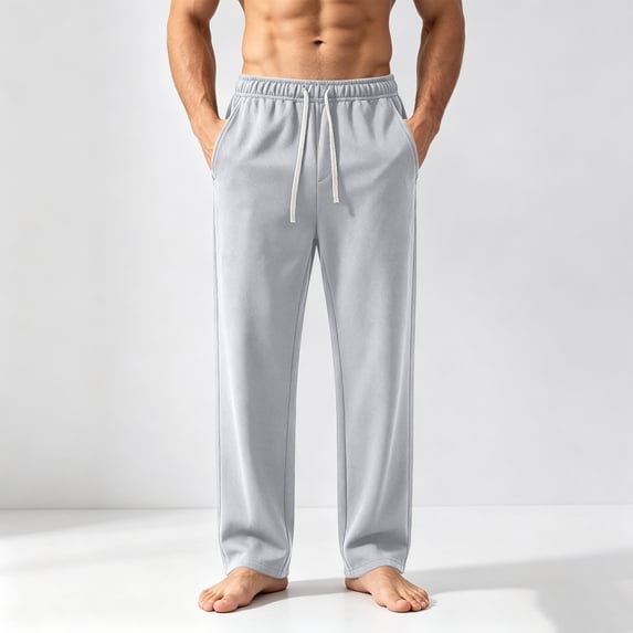 Gamivast Sweatpants for Men-Straight Leg Athletic Joggers Elastic Waist Drawstring Track Pants with Pockets