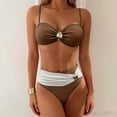 thumbnail image 1 of Gamivast Swim Suits for Women Bikini Sets Push up Two Pieces High Waisted Swimwear High Waisted Bottom Pool Party Retro Bathing Suits Tropical Holiday, 1 of 6