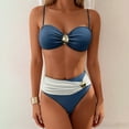thumbnail image 1 of Gamivast Swim Suits for Women Bikini Sets Push up Two Pieces High Waisted Swimwear High Waisted Bottom Pool Party Retro Bathing Suits Tropical Holiday, 1 of 6
