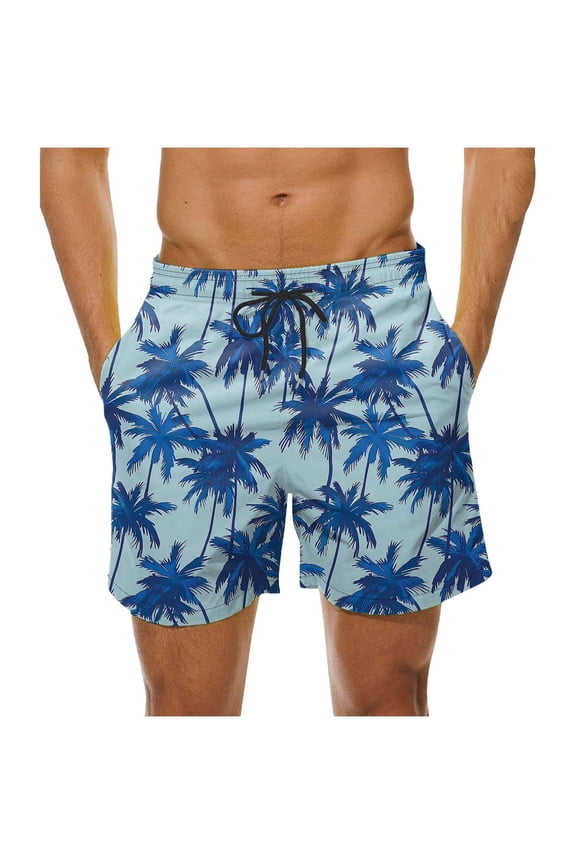 Swim Trunks for Men with Compression Liner Swim Shorts Hawaiian Bathing Mesh Lining Suit Swimsuits Beach Shorts with Pockets Navy XXXXL of the Day Previous History