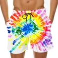 thumbnail image 1 of Gamivast Swim Trunks for Men Tie Dye Beach Shorts Quick Dry Swim Shorts Loose Fit Summer Board Shorts with Pockets Drawstring Waist Holiday Beach Pants, 1 of 7