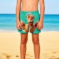 thumbnail image 1 of Gamivast Swim Trunks for Boys Kids Quick Dry Funny Chicken Print Elastic Waist Drawstring Shorts with Pockets Swim Trunks Beach Vacation Pool Party, 1 of 7