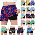 thumbnail image 1 of Gamivast Teen Boys 2-In-1 Swim Board Shorts Icecream Print Compression Liner Trunks Summer Beach Volleyball Wear Athletic Sporty Bottoms Quick Dry, 1 of 7