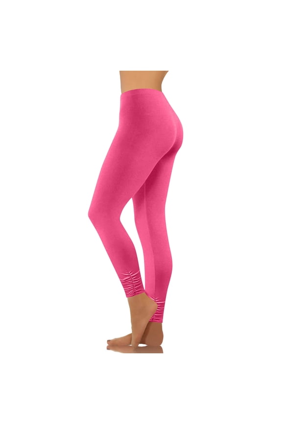 Tummy Control Leggings for Women Plus Size Stretchy Seamless Tights Running High Waisted Workout Compression Legging Casual Summer Pants