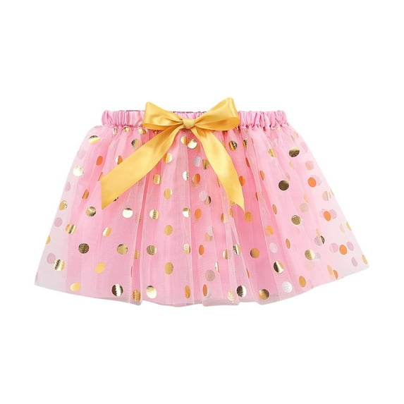 Gamivast Tutu for Girls Bow Layered Tulle Skirt Kids Elastic Waist Tutu Skirt Trendy Satin Trim Ballet Tutu Dress up Holiday Princess Outfit