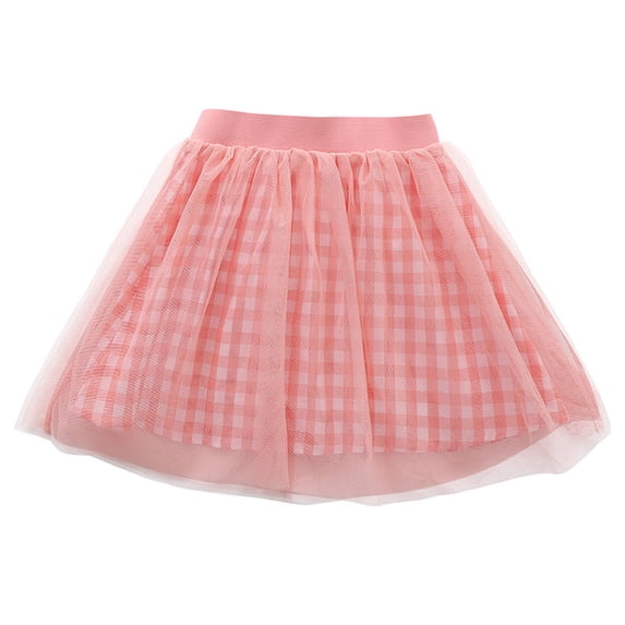 Gamivast Tutu for toddler Girls Plaid Tulle Skirt Classic Puffy Layered Ballet Elastic Waist Skirts for Little Girls Casual Summer Outfits