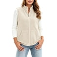 thumbnail image 1 of Gamivast Vest Women Fleece Full Zip Sleeveless Jacket Stand Collar Winter Warm Outerwear with Pockets Casual Athletic Gilet for Outdoor, 1 of 1