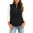 thumbnail image 1 of Gamivast Vest Women Fleece Full Zip Sleeveless Jacket Stand Collar Winter Warm Outerwear with Pockets Casual Athletic Gilet for Outdoor, 1 of 1