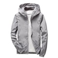 thumbnail image 1 of Gamivast Windbreaker for Men Hooded Long Sleeve Athletic Jackets Regular Fit Solid Lightweight Breathable Rain Shell Jacket Summer Spring Active Wear, 1 of 6