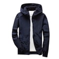 thumbnail image 1 of Gamivast Windbreaker for Men Hooded Long Sleeve Athletic Jackets Regular Fit Solid Lightweight Breathable Rain Shell Jacket Summer Spring Active Wear, 1 of 6