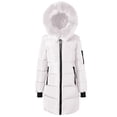 thumbnail image 1 of Gamivast Winter Jackets for Women Fleece Lined Warm Faux Fur Hooded Zip up Quilted Coats with Zipper Pockets Fuzzy Sherpa Long Cuffed Sleeve Trendy Outerwear 2025, 1 of 4