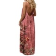 thumbnail image 1 of Gamivast Women Boho Maxi Dress Vintage Floral Print Sleeveless Spaghetti Strap Summer Beach Sundress Loose Fit Holiday Casual Flowy Long Sun Dress, 1 of 8