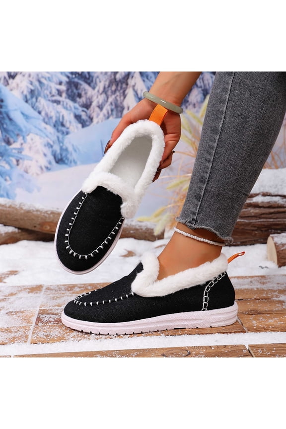 Women Booties Slippers Memory Foam Warm Slip on Cozy Slipper with Fuzzy Fleece Lining And Collar Winter Non-Slip House Shoes for Indoor Outdoor