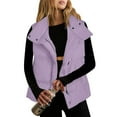 thumbnail image 1 of Gamivast Quilted Vest for Women Lightweight Full Zip Sleeveless Casual Jackets with Pockets Button Stand Collar Winter Warm Puffer Coats Fall Trendy Clothes, 1 of 6