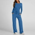 thumbnail image 1 of Gamivast Women's 2 Piece Sweatsuit Set Slim Fit Long Sleeve Active Top and Adjustable Drawstring High Waist Wide Leg Pants Soft Breathable Athletic Outfit, 1 of 9