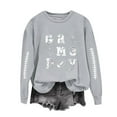 thumbnail image 1 of Gamivast Women's Sweatshirts Funny Game Day Football Graphic Drop Shoulder Long Sleeve Pullover Casual Loose Crew Neck Spring Shirts Superbowl Outfit 2026, 1 of 4