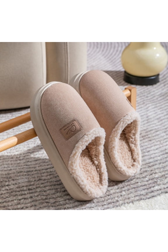 Women's Winter Slippers Fuzzy Memory Foam Indoor and Outdoor Cozy Arch Support Warm Scuff Slippers Slip-on Comfy House Shoes with Non-Slip
