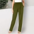thumbnail image 1 of Gamivast Womens Casual Pants Elastic Waist Straight Leg Lounge Sweatpants with Pockets Comfortable Relaxed Fit Trousers for Everyday Work Office Basic Bottoms, 1 of 6