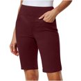 thumbnail image 1 of Gamivast Womens Shorts for Women 2025 Trendy Knee Length Stretchy High Waisted Shorts Summer Casual Shorts with Pockets Wine M My Order History Online, 1 of 8