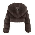 thumbnail image 1 of Gamivast Womens Fleece Cropped Jacket Faux Fur Zip up Lapel Neck Fleece Fuzzy Coats Winter Long Sleeve Warm Shaggy Overcoat Fashion Outfits 2025, 1 of 5