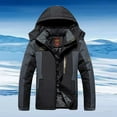 thumbnail image 1 of Gamivast Womens Fleece Lined Jacket Waterproof Hooded Zip up Snow Coats with Pockets Trendy Long Sleeve Stand Collar Wind Proof Outerwear for Hiking Skiing, 1 of 4