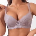 thumbnail image 1 of Gamivast Womens Lace Bra Underwire Floral Full Coverage Bras Push up Comfortable Seamless Bralette Adjustable Strap Everyday Tshirt Bra, 1 of 6
