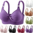 thumbnail image 1 of Gamivast Womens Push Up Bra - Full Coverage, Supportive, Adjustable,No Underwire, Plus Size Bra, Breathable Everyday Bras Purple S Placed Purchase History for My Accounts, 1 of 6
