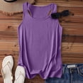 thumbnail image 1 of Gamivast Womens Racerback Tank Tops Sleeveless Scoop Neck Casual Loose Fit Workout Shirts Soft Lightweight Summer Activewear Top for Gym Yoga Beach Wear Purple M, 1 of 5