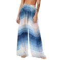 thumbnail image 1 of Gamivast Womens Swimwear Cover Ups High Waisted Sheer Mesh Wide Leg Beach Pants Flowy Transparent Trousers for Summer Tropical Holiday Resort Wear Outfits, 1 of 7