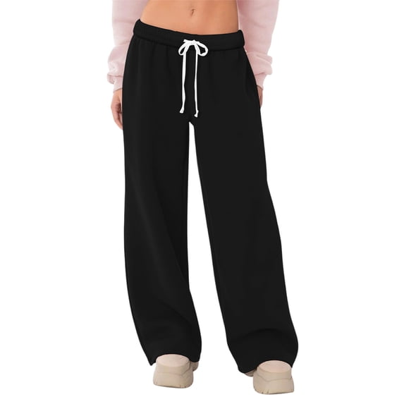 Gamivast Womens Wide Leg Sweatpants Loose Fit Drawstring High Waisted Track Pants with Pockets Soft Athletic Workout Sweatpants for Casual Gym Training