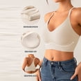 thumbnail image 1 of Gamivast Womens Wireless Bra with Support Racerback Full Coverage Bras Stretchy Seamless Push up Bralette Everyday Tshirt Bra, 1 of 6