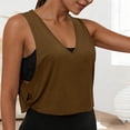 thumbnail image 1 of Gamivast Workout Tops for Women Twist Knot Deep V-Neck Athletic Tank Tops Sleeveless Gym Shirts Solid Yoga Summer Running Outfits, 1 of 10