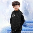 thumbnail image 1 of Gamivast Youth Heated Vest Kids Girls Boys Size 4-15 Zip up Sleeveless Puffer Jackets with Multiple Heating Zones and 5-Levels Xmas Washable Windproof Stand Collar Coats Graphic no Power Bank, 1 of 5