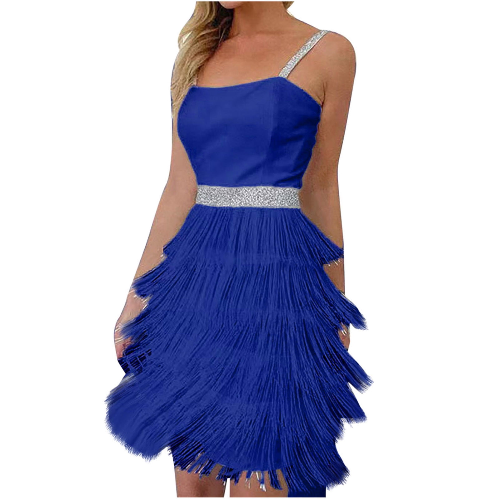 Gamivast fringe dress sequin cocktail dress for women evening party ...