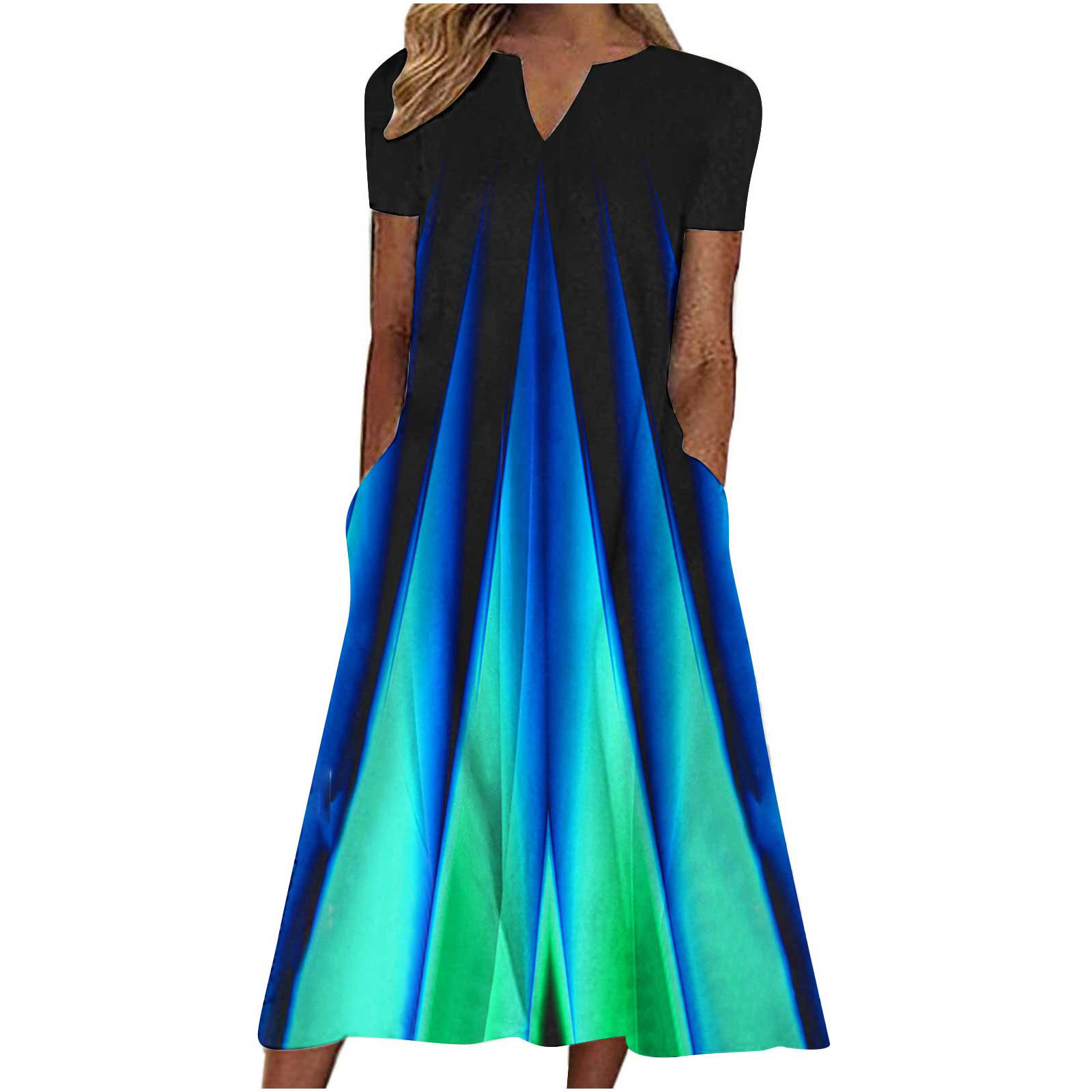 Gamivast summer maxi dresses for women 2024 short sve dresses with